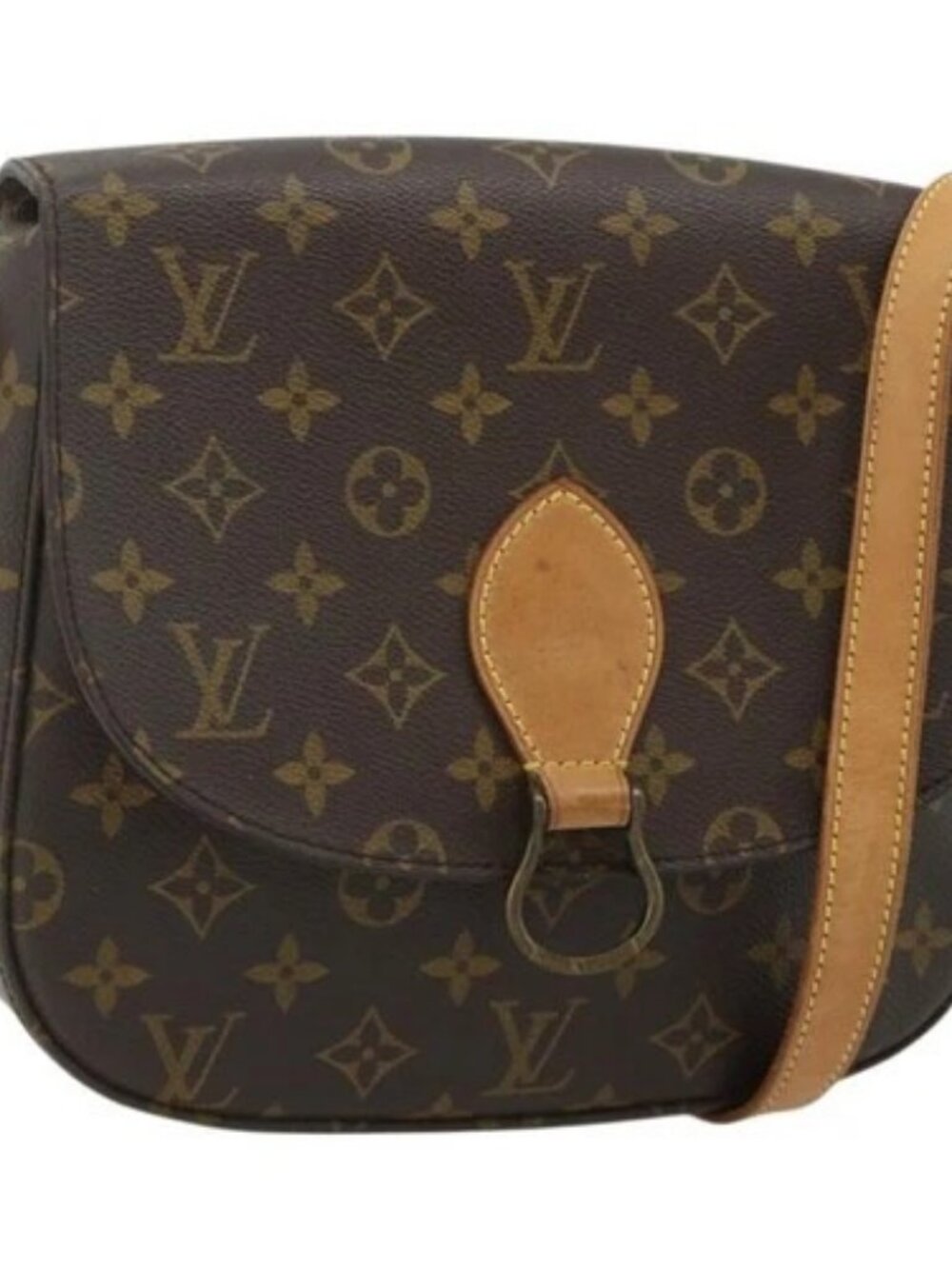 LOUIS VUITTON Monogram Saint Cloud GM Shoulder Bag M51242 LV Auth 158438